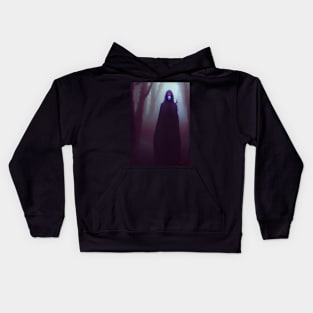 SPOOKY HOODED RED EYED HALLOWEEN VAMPIRE Kids Hoodie